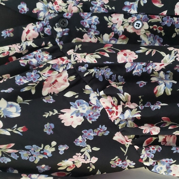 Pink Lily dark floral long sleeve maxi dress size small - Picture 3 of 11